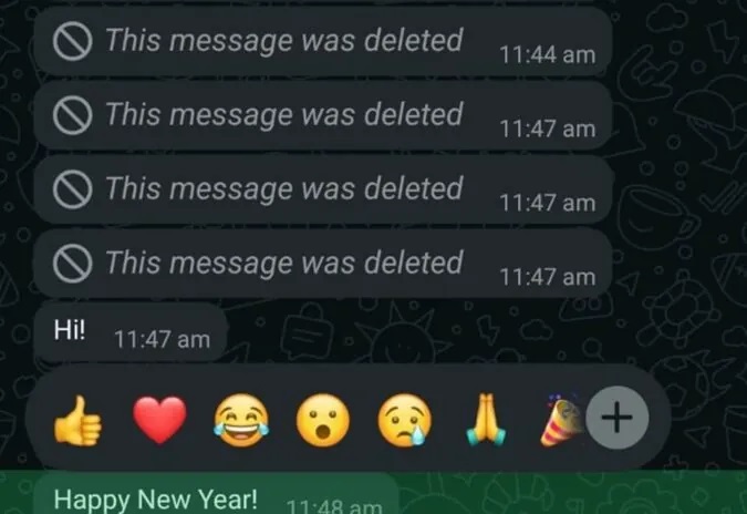 auguri di buon anno 2025 su WhatsApp